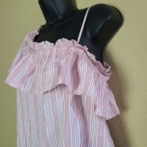 Sweet Wanderer Striped One Shoulder Top - Picture 3 of 8